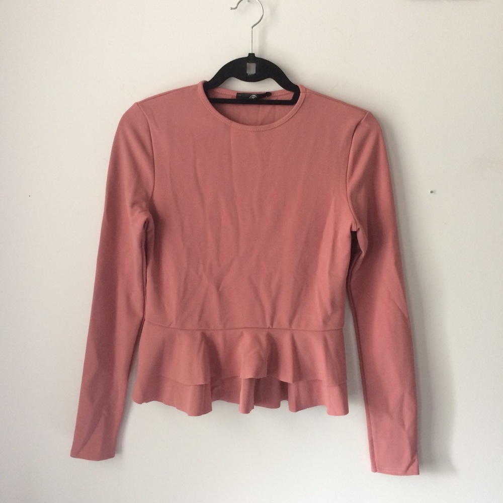 NWOT Missguided peplum top